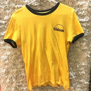 Brand New Volcom Yellow Tee Womans